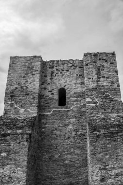 Polonya 'daki Baltık Denizi' nin eski kalesi.