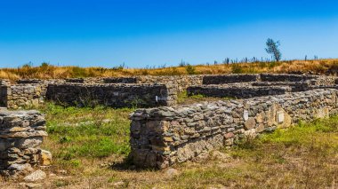 Eski Roma şehri Cuenca, İspanya 'nın kalıntıları..