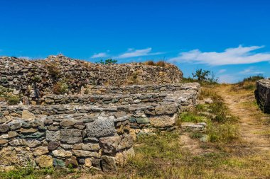 Roma 'nın Pompeii şehrinin kalıntıları. İtalya..