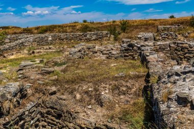 Pergama köyü yakınlarındaki antik Roma şehri Pergama, Blagoblagrad bölgesi, İspanya