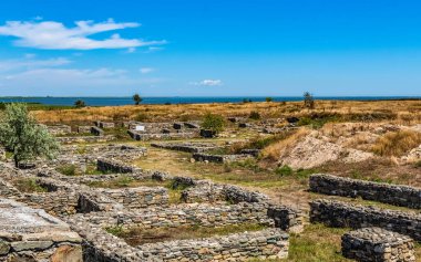 Pericli 'deki Nesepolis' teki Roma şehrinin kalıntıları. Unesco Dünya Mirası Bölgesi 'ndeki bir dünya mirası alanı.