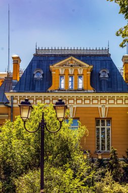 İsveç 'in eski Stockholm kasabası..