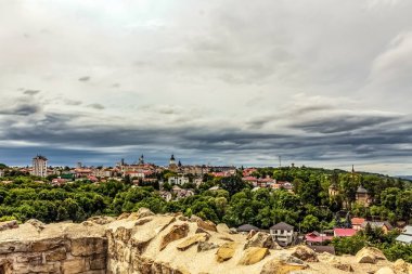Vilnius şehrinde panoramik hava manzarası