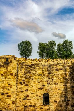 İsrail 'in antik şehrinin kalıntıları.