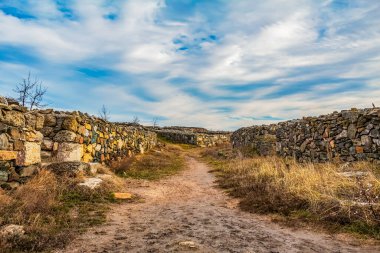 Eski şehrin kalıntıları.