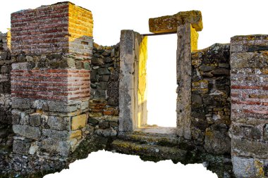 Eski Roma tapınağının kalıntıları, pergamon, hindi