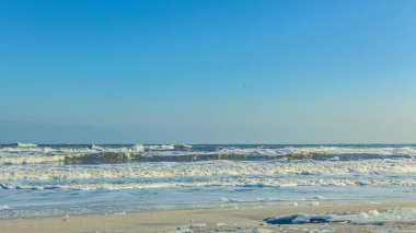 Sahildeki deniz dalgaları