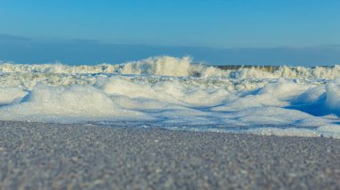 Karlı güzel kış manzarası