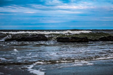 Güzel deniz manzarası. doğa arkaplanı