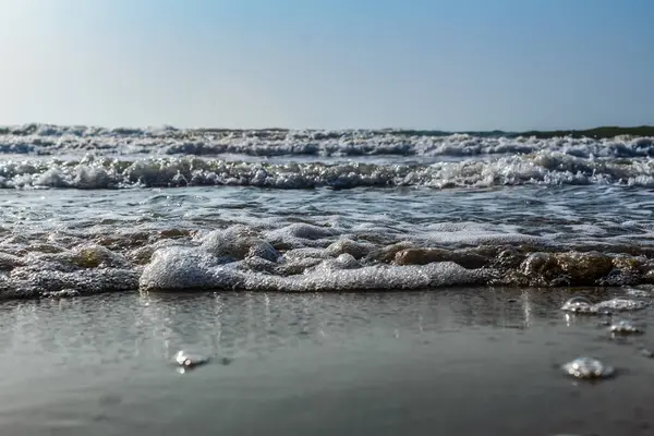 Denizdeki deniz köpüğü