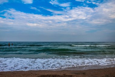 Sahildeki deniz dalgaları