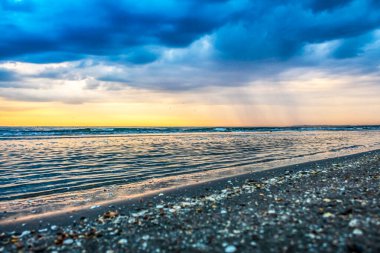 Baltık Denizi sahilinde fırtına