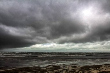 storm clouds on the baltic sea