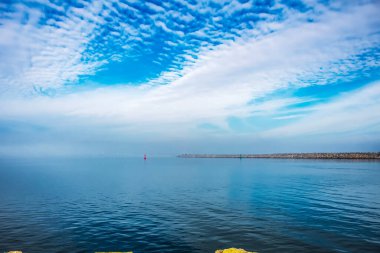 Güzel deniz ve doğa manzarası