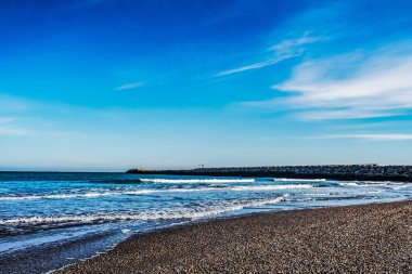 Sabah güzel deniz manzarası