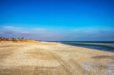 Baltık Denizi 'ndeki kumlu sahil, Polonya