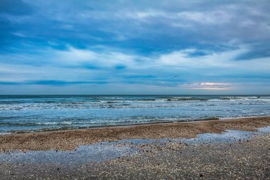 Güzel deniz kıyısı. doğa arkaplanı