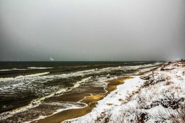 Baltık Denizi kıyılarında kış
