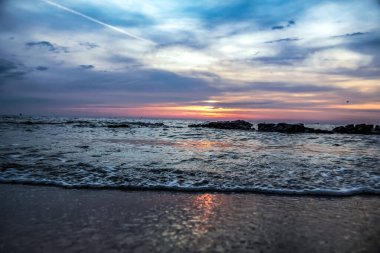 Güzel deniz manzarası. doğa arkaplanı