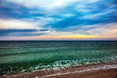 Deniz manzarası, deniz ve sahil.