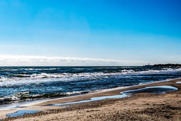 Baltık Denizi 'nin güzel deniz manzarası