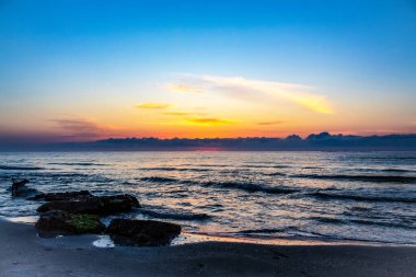 Güzel deniz manzarası. doğa arkaplanı