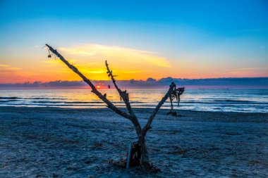 Baltık Denizi 'nde gün batımı.
