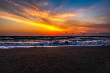 güzel gökyüzü ve deniz