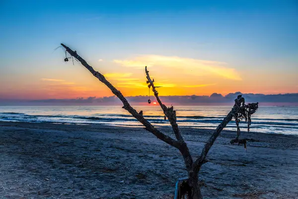 Baltık Denizi 'nin üzerinde gün batımı