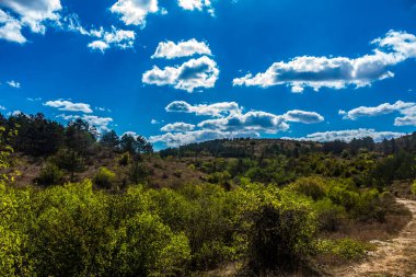 İspanya 'da güzel bir dağ manzarası.