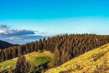 Güzel dağ manzarası. Doğa, seyahat
