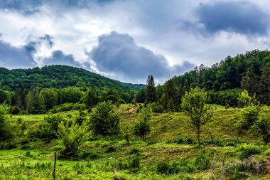 Dağlarda dağları olan güzel bir manzara.