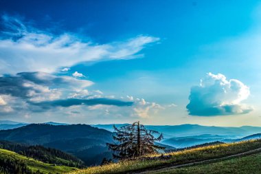 Dağların güzel manzarası