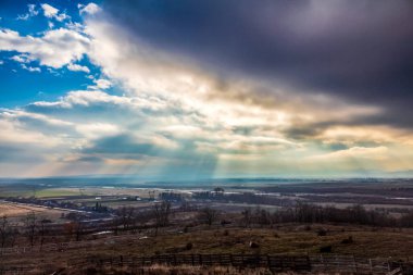 Karlı güzel kış manzarası