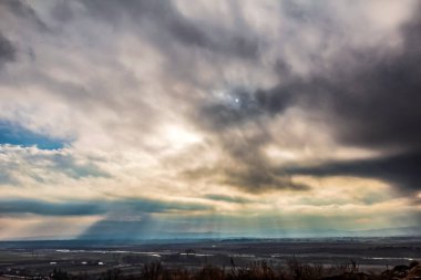 Dağların güzel manzarası