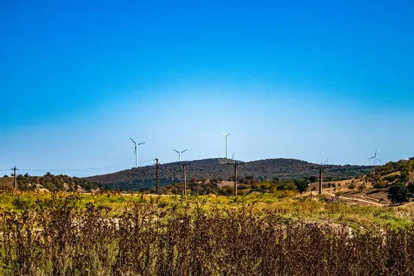 Tepedeki yel değirmeni