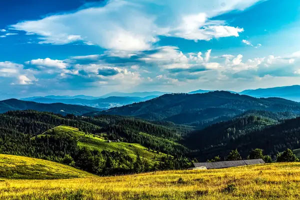 Dağlı güzel yaz manzarası