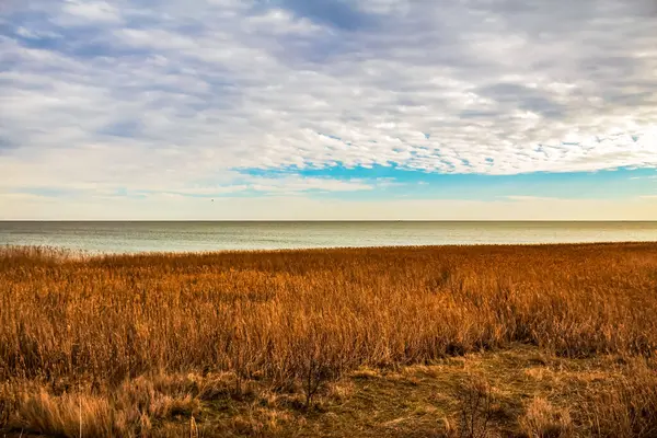 Baltık kıyıları, Baltık Denizi, Akşamları Letonya.