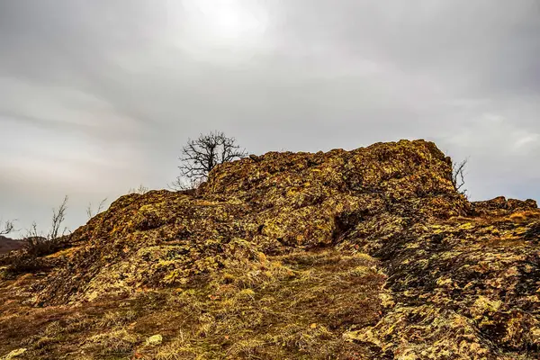 Kayalık dağları olan manzara, doğa arka planı