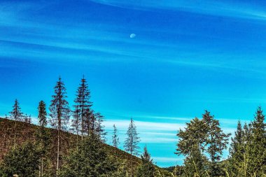 Dağlarda dağları olan güzel bir manzara.