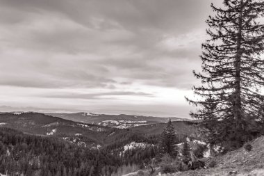 Dağların güzel manzarası