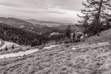 Dağların güzel manzarası