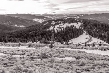 Amerika Birleşik Devletleri 'ndeki Colorado' daki sıradağların manzarası