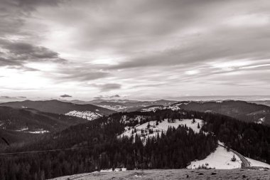 Dağların güzel manzarası