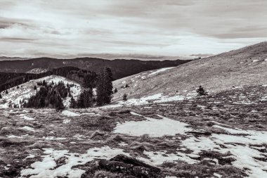 Dağların güzel manzarası