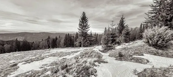 Dağlardaki güzel dağ manzarası