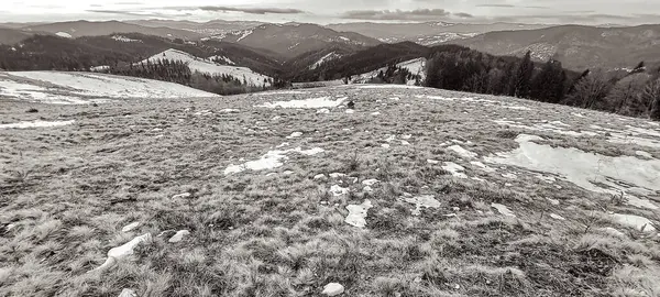 Karpat Dağları 'ndaki dağ manzarası.