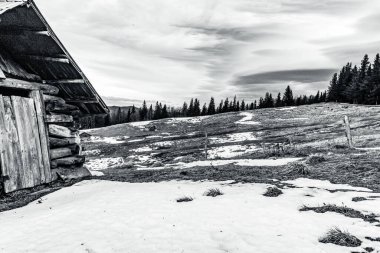 Karlı kış manzarası