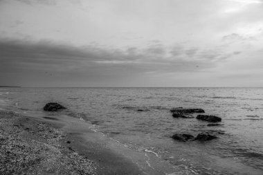 Baltık sahilinin güzel deniz manzarası