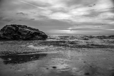 Güzel deniz manzarası. doğa arkaplanı